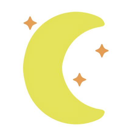 Croissant de lune  3D Icon