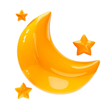 Croissant de lune  3D Icon