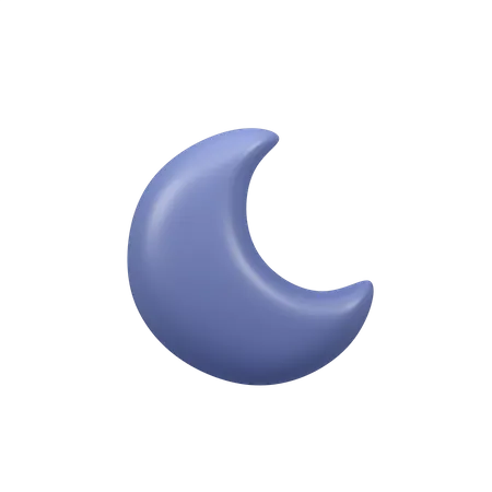 Croissant de lune  3D Icon