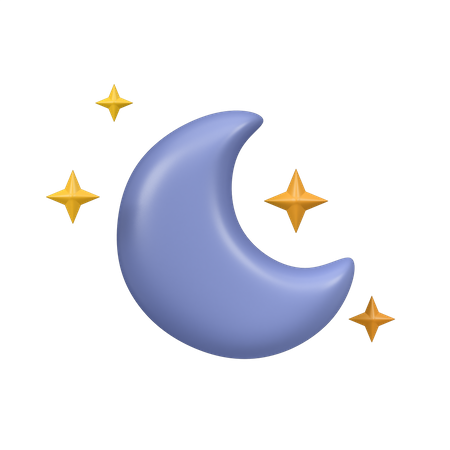 Croissant de lune  3D Icon