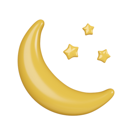 Croissant de lune  3D Icon