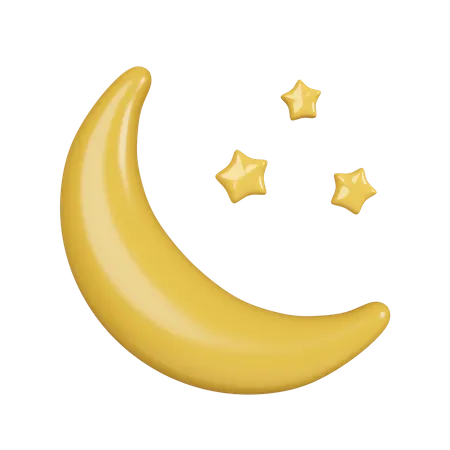 Croissant de lune  3D Icon