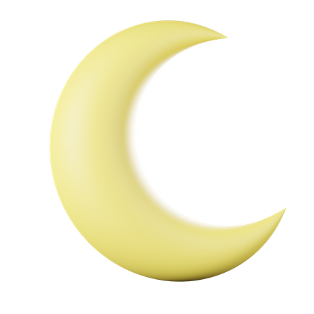 Croissant de lune  3D Icon