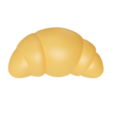 Croissant de pan  3D Icon