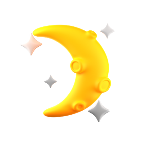 Étoile du croissant  3D Icon