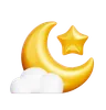 étoile croissant de lune