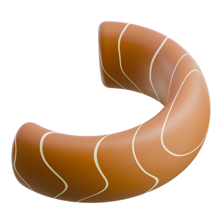 Croissant Pastry  3D Icon