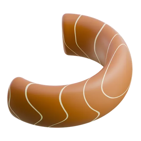 Croissant Pastry  3D Icon
