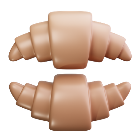 Croissants  3D Icon