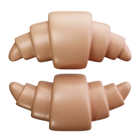 Croissants  3D Icon