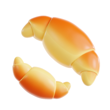 Des croissants  3D Icon