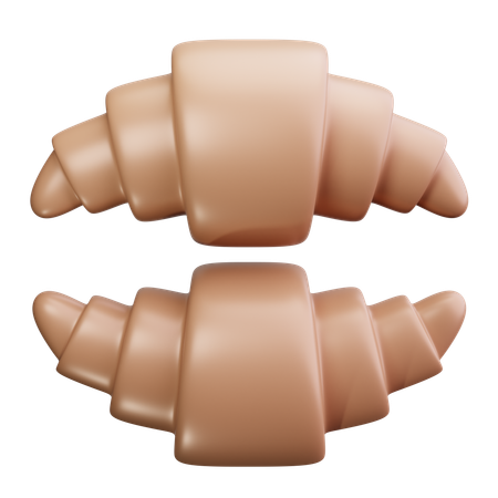 Croissants  3D Icon