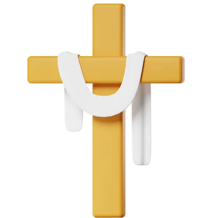 Croix avec châle  3D Icon