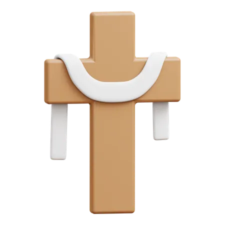 Croix et châle  3D Icon