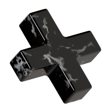 Croix de marbre  3D Icon