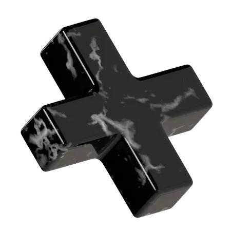 Croix de marbre  3D Icon