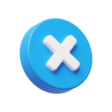 Marque de croix  3D Icon