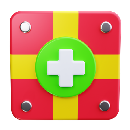 Croix médicale  3D Icon