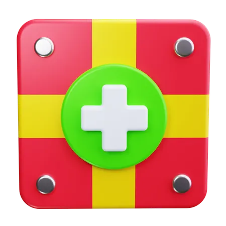 Croix médicale  3D Icon