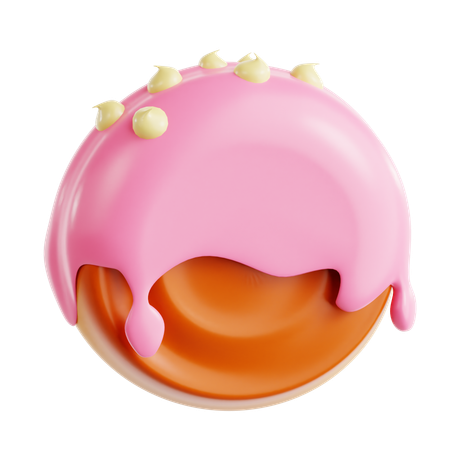 Cromboloni Strawberry  3D Icon