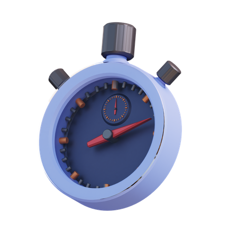 Cronógrafo  3D Icon