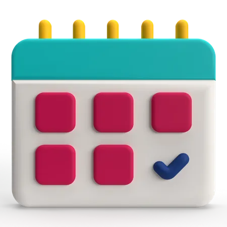 Agendar  3D Icon