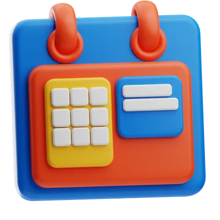 Agendar  3D Icon