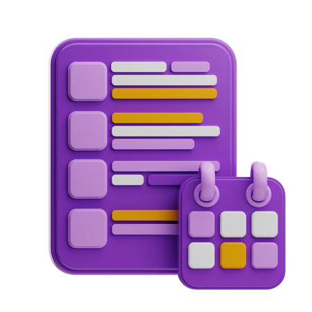 Agendar  3D Icon