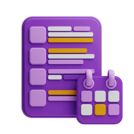 Agendar  3D Icon