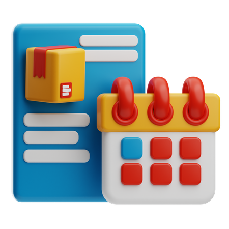 Cronograma  3D Icon