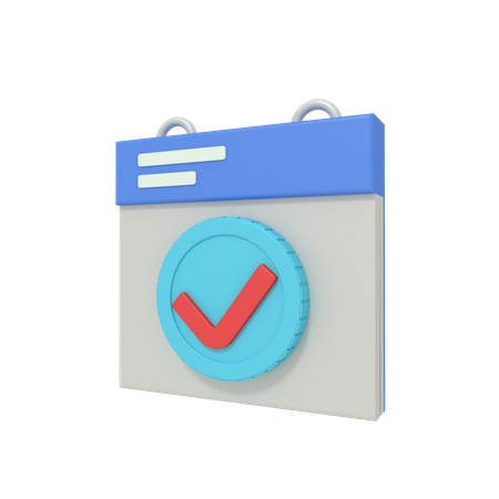 Cronograma de marketing  3D Icon