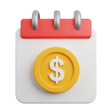 Agenda de pagamentos  3D Icon