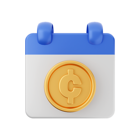 Cronograma de pagamento em libras  3D Icon