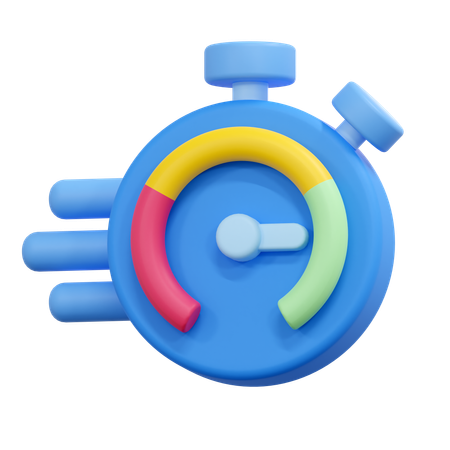 Cronógrafo  3D Icon