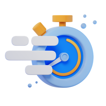 Cronómetro de velocidad  3D Icon