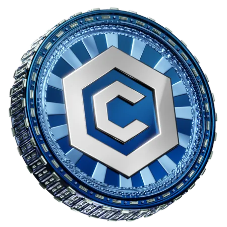 Cronos 3 D Coin 3 D Crypto Coin 3D Icon