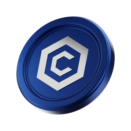Cronos 3 D Coin 3 D Crypto Coin 3D Icon