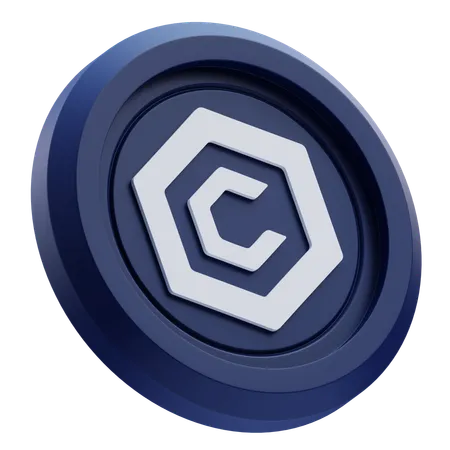 Criptomoeda Cronos  3D Icon