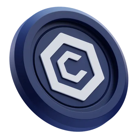 Cronos Cryptocurrency  3D Icon