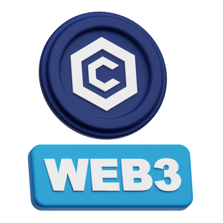Cronos Web 3  3D Icon