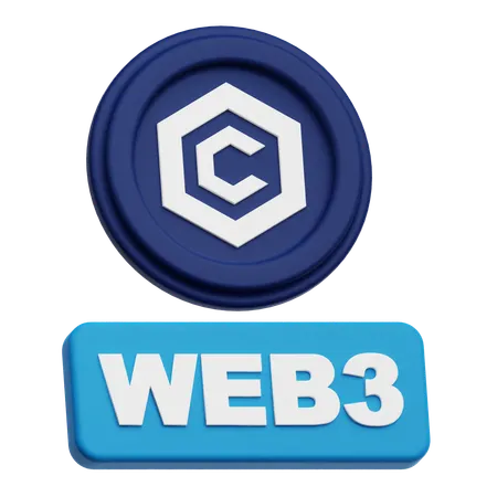 Cronos Web 3  3D Icon