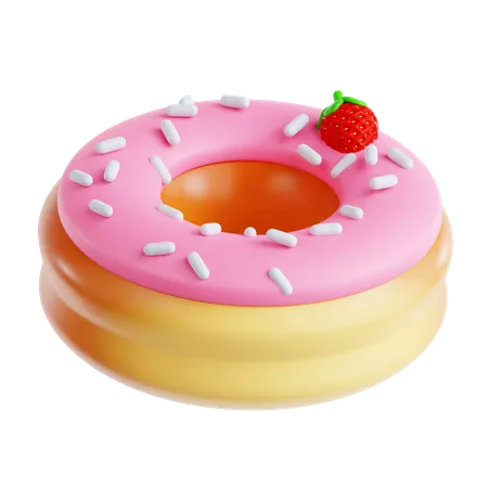 Cronut-Erdbeere  3D Icon