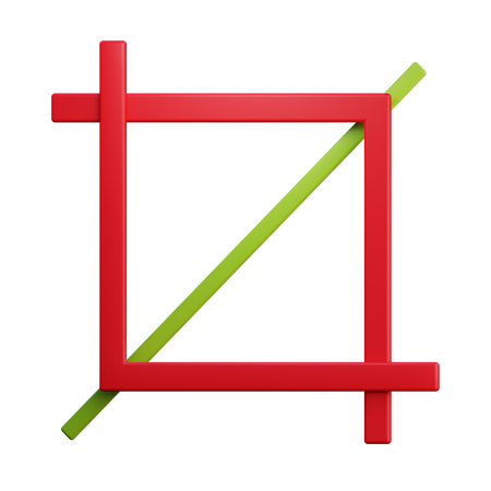 Crop  3D Icon