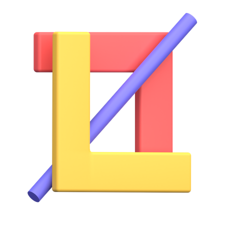 Crop  3D Icon