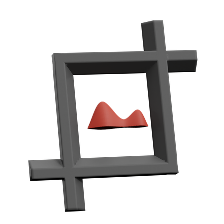 Crop Image  3D Icon