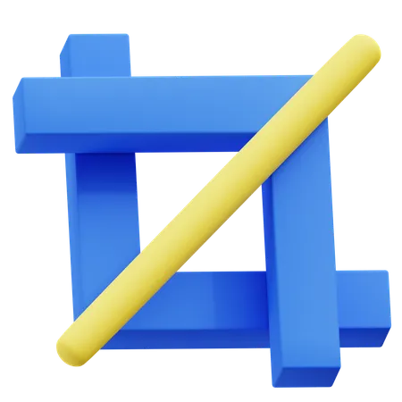 Crop Tool  3D Icon