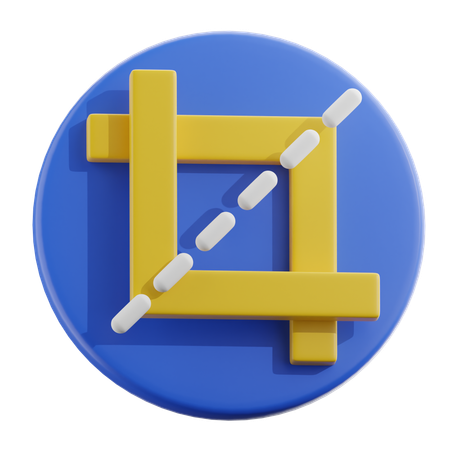 Crop Tool  3D Icon