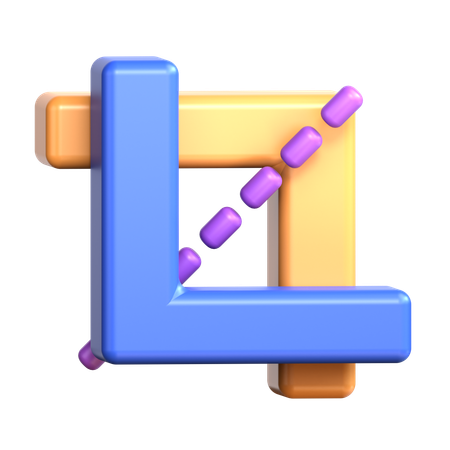 자르기 도구  3D Icon