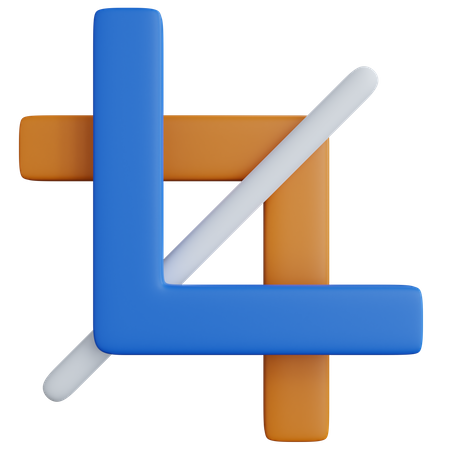 Crop Tool  3D Icon