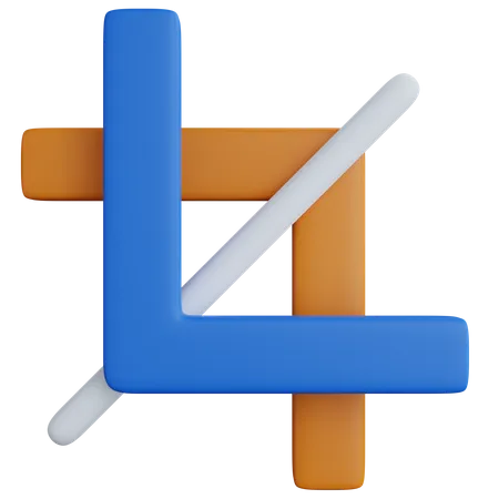 Crop Tool  3D Icon